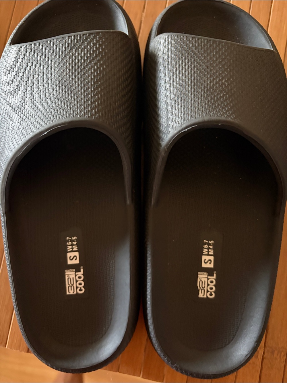 32 Degrees Black Slip-On Men's Slide Sandals